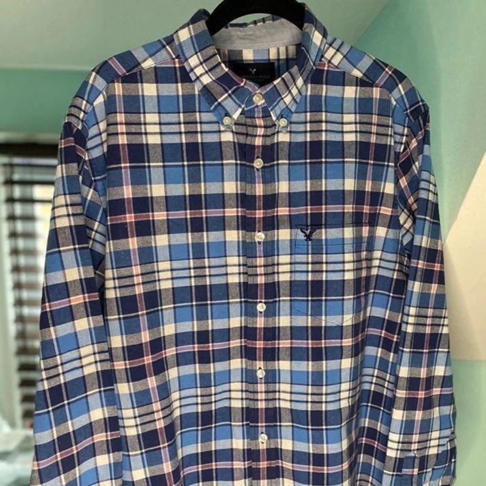 Men’s American Eagle button down shirt Size Large - Picture 2 of 6